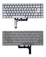 Клавиатура для ноутбука MSI GS65, GS65VR, GF63 серебристая с подсветкой