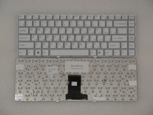 клавиатура для ноутбука sony vpc-ea, белая
