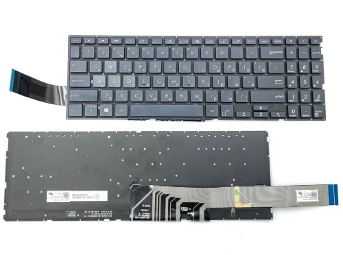 клавиатура для ноутбука asus x571, x571u, черная