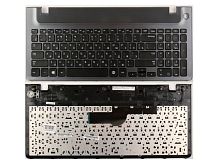 Верхняя панель с клавиатурой для ноутбука Samsung NP355v5c, черная