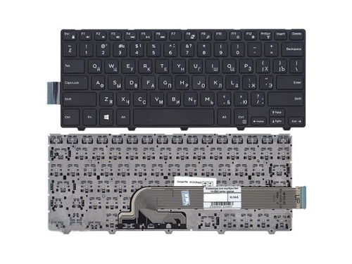 клавиатура для ноутбука dell inspiron 14-7447, 14-5447 черная