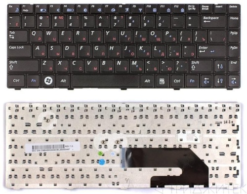 клавиатура для ноутбука samsung x420, черная