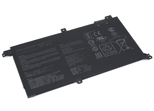 аккумулятор для ноутбука asus (b31n1732) s430f, s430u, x430f, x430u, v430fn, 42wh, 3653mah, 11.52v