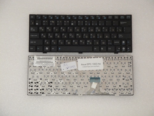 клавиатура для ноутбука asus eeepc 1003ha, черная