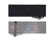 Клавиатура для ноутбука Asus FX570 черная с подсветкой