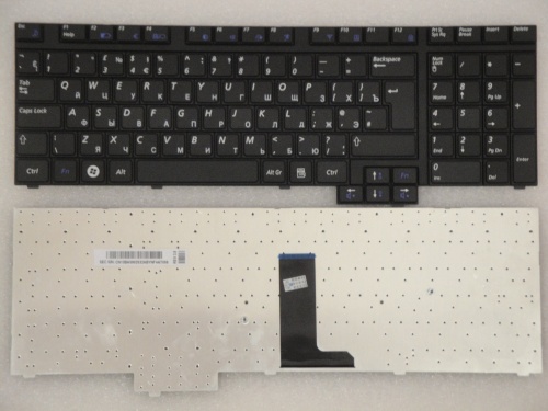 клавиатура для ноутбука samsung r730, r720, черная