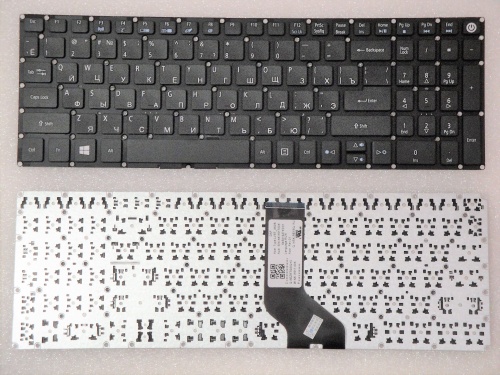 клавиатура для ноутбука acer aspire e5-573, черная