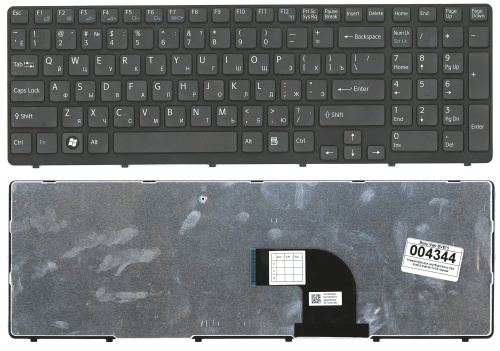 клавиатура для ноутбука sony sve-17, черная