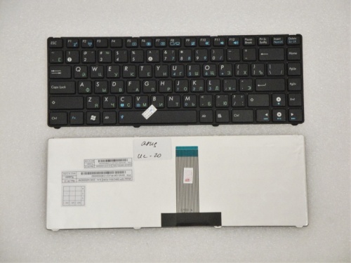 клавиатура для ноутбука asus ul20, черная
