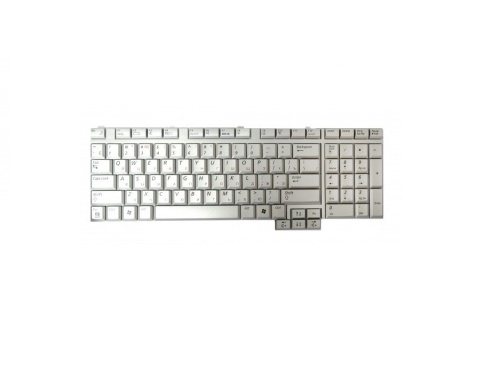 клавиатура для ноутбука samsung m70, серебристая