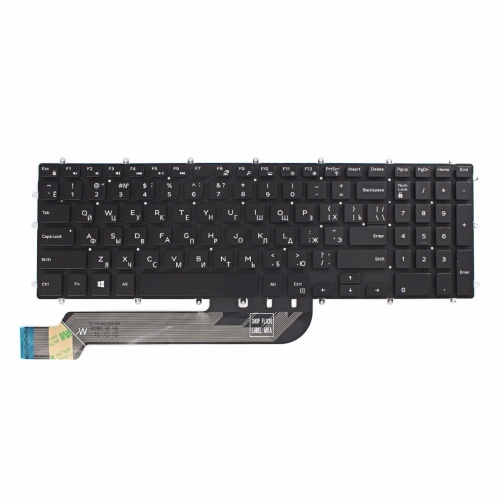 клавиатура для ноутбука dell inspiron 15-7566, 15-5567, 15-7667, черная
