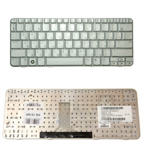 клавиатура для ноутбука hp pavilion tx2000, серебристая