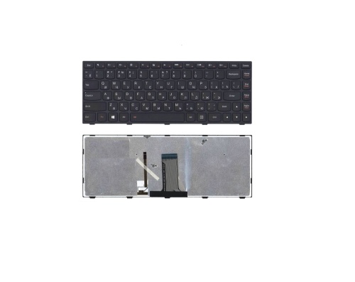 клавиатура для ноутбука lenovo flex 14, g400s, черная, с подсветкой