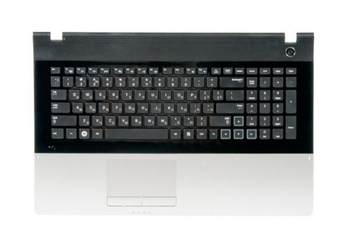 верхняя панель с клавиатурой для ноутбука samsung np300e7a 17'', черная