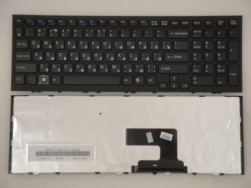 клавиатура для ноутбука sony vpc-eh, черная