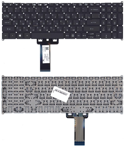 клавиатура для ноутбука acer aspire 3 a317-32, a317-51, черная