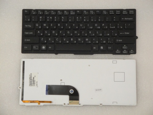 клавиатура для ноутбука sony vpc-sd, черная с подсветкой