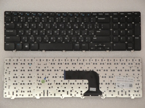 клавиатура для ноутбука dell inspiron 17-3721, 17-3737, черная