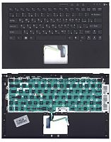 Верхняя панель с клавиатурой для ноутбука Sony VPCZ2, черная