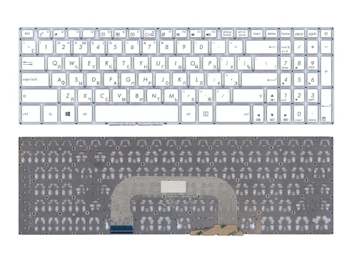 клавиатура для ноутбука asus vivobook 17 x705u белая