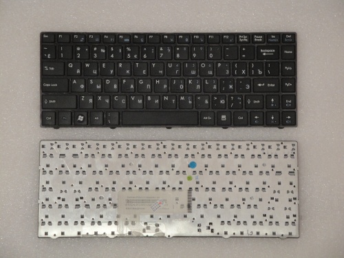 клавиатура для ноутбука msi x370 frame, черная