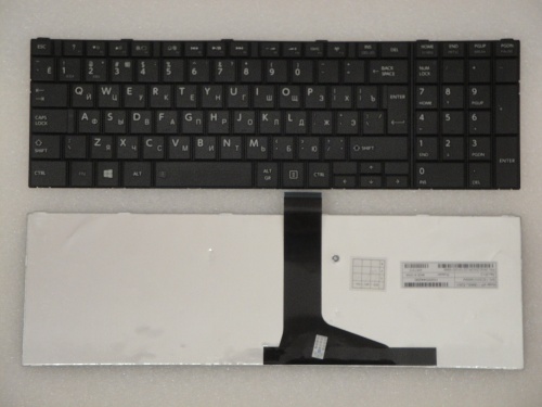 клавиатура для ноутбука toshiba c850 , черная