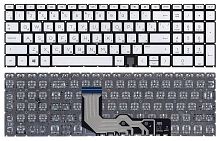 Клавиатура для ноутбука HP Envy 15-ED, 17-CG, серебро с подсветкой