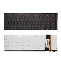 Клавиатура для ноутбука Asus N56 черная, с подсветкой