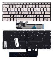 Клавиатура для ноутбука Lenovo Yoga 530-14ARR серебристая с подсветкой