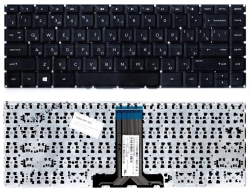 клавиатура для ноутбука hp pavilion 14-ab, черная