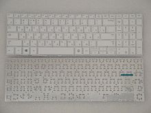 Клавиатура для ноутбука Samsung NP450R5E, NP370R5E, белая