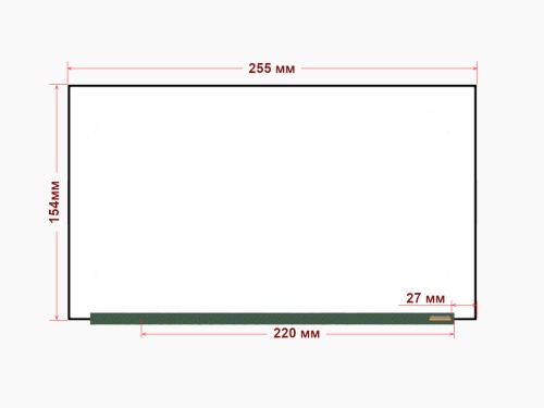 матрица ltd111ev8x, 11.1", 30 pin, 1366x768, (255x154мм)