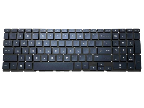 клавиатура для ноутбука hp victus 16-d 16-e, черная