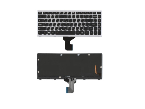 клавиатура для ноутбука lenovo z400, черная с подсветкой