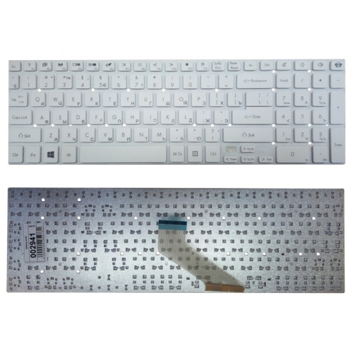 клавиатура для ноутбука packard bell ls11, белая