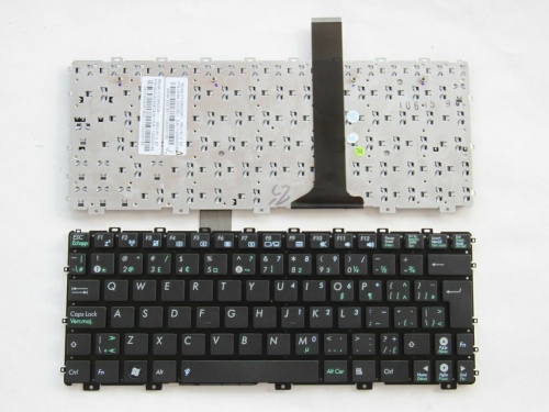 клавиатура для ноутбука asus eeepc 1015, черная (русифицирована)