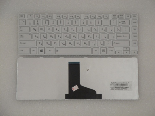 клавиатура для ноутбука toshiba l830, белая