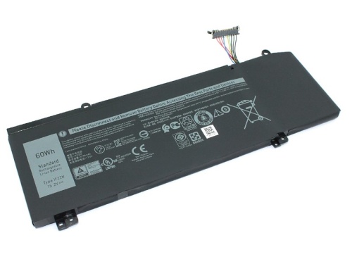аккумулятор для ноутбука dell alienware m15, g5 15 5590, 1f22n