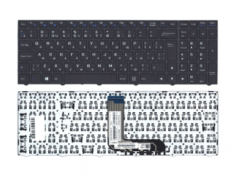 клавиатура для ноутбука haier np50hh, черная с подсветкой
