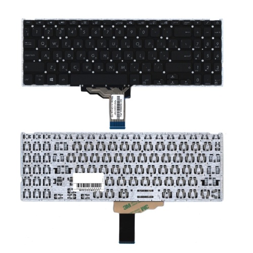 клавиатура для ноутбука asus x515, m515, черная