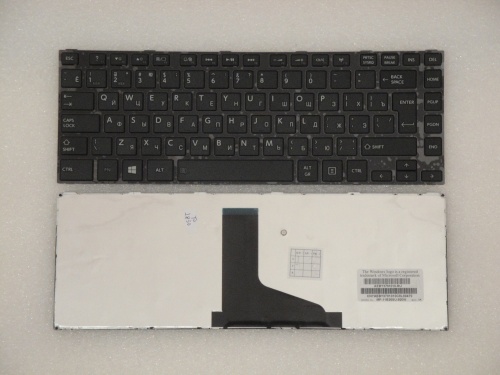клавиатура для ноутбука toshiba l830, черная