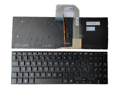 клавиатура для ноутбука asus vivobook tp510u черная с подсветкой