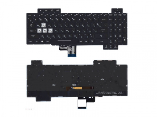 клавиатура для asus rog gl704 черная с подсветкой