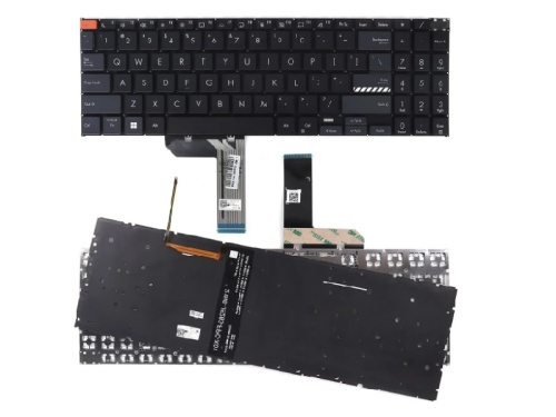 клавиатура для ноутбука asus k6602z, k6502v, n7600, n7601, черная с подсветкой