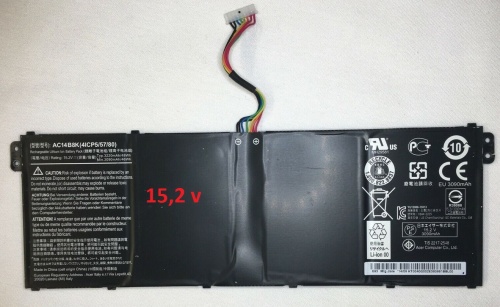 аккумулятор для ноутбука acer aspire e3-112, e5-721, e5-731 15.2v