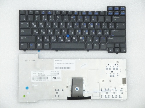 клавиатура для ноутбука hp nc6200, nc6220, nc6230, черная