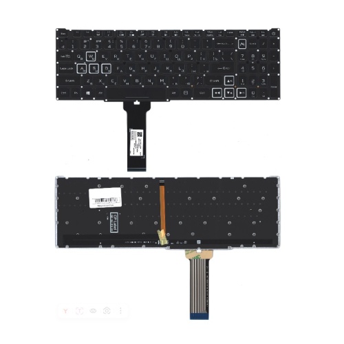 клавиатура для acer aspire nitro an515-54, an715-51 с подсветкой rgb