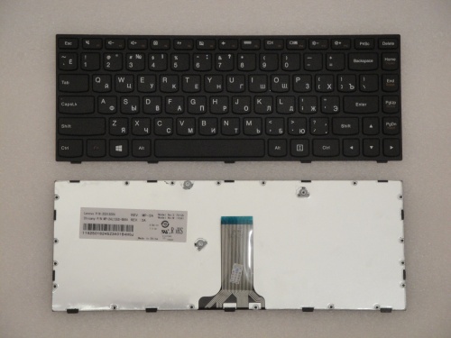 клавиатура для ноутбука lenovo flex 2 14, черная